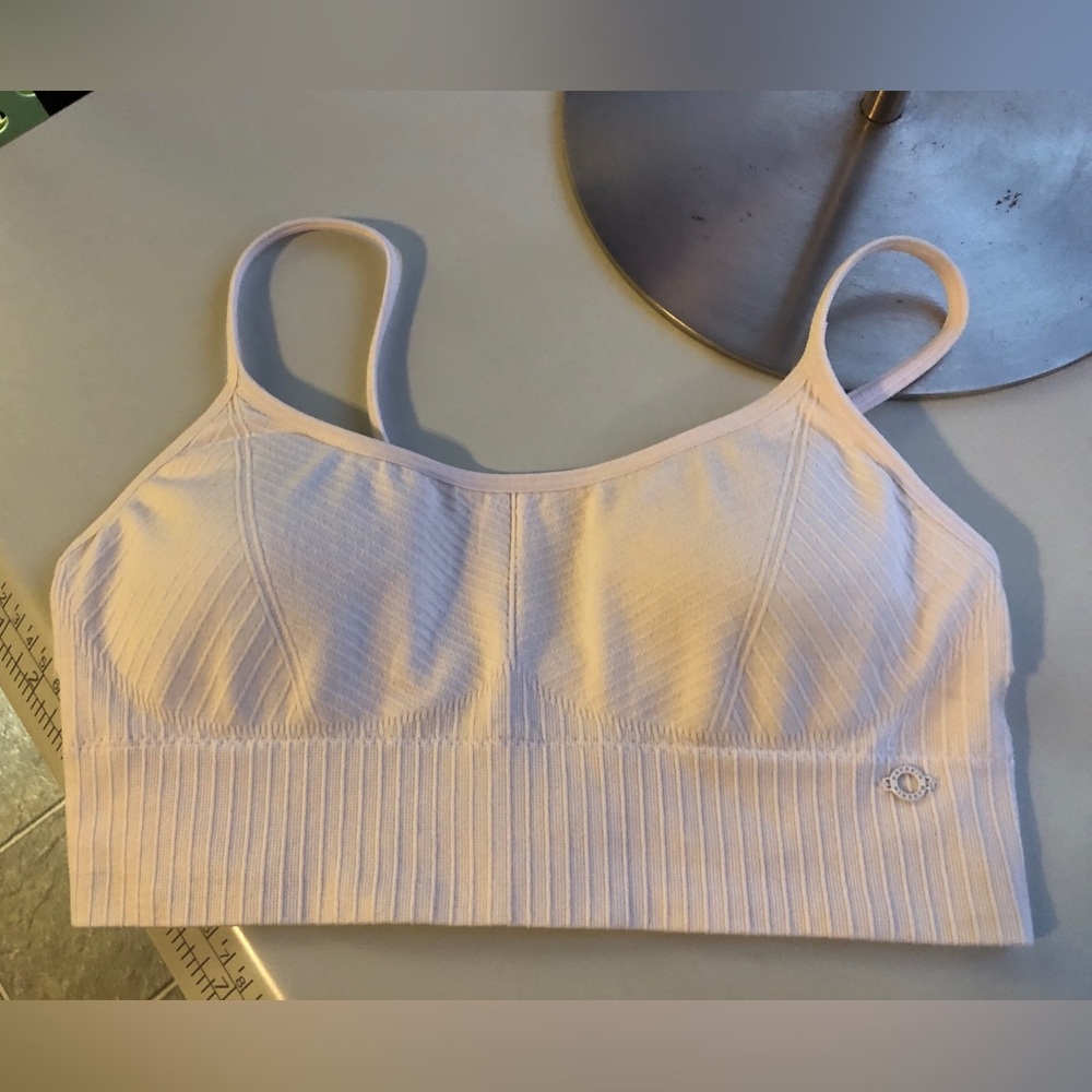Seamless Blush Pink Ribbed Bralette - Comfortable Everyday Support